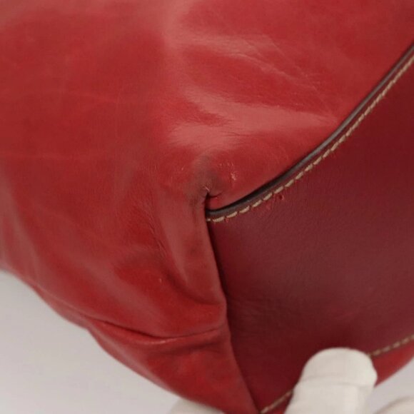 GUCCI Shoulder Bag Leather Red Gold 189840 001364 Auth bs27504 - Picture 5 of 16